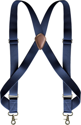 Under Clothing Suspenders for Men X -Back with 2 Side Swivel Hooks and 1.5 Inch
