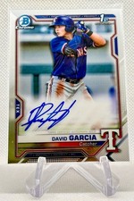 2021 Bowman Chrome David Garcia 1st Bowman Chrome Prospect Auto #CPA-DGA