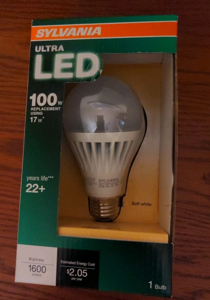 Sylvania ULTRA LED 100W Using 16W Dimmable A21 Soft White Light Bulb 2700K - Image 2 of 4