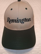 CLEAN Remington BASEBall Cap COTTON TWILL Tan Green ADJUSTABLE NEVER WORN