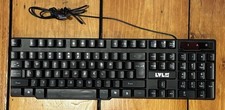Lvlup Pro Gaming Keyboard with Light Up Colors LED Keys LU734 TESTED
