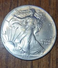 U.S. Mint American Eagle 1991 1 oz Silver .999 *toned*