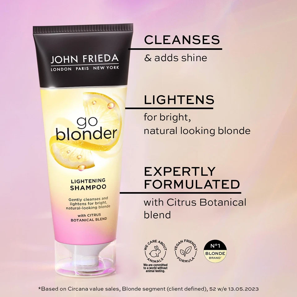 John Frieda Go Blonder Haircare Range of Shampoo, Conditioner & Lightening Spray - Image 2 of 4