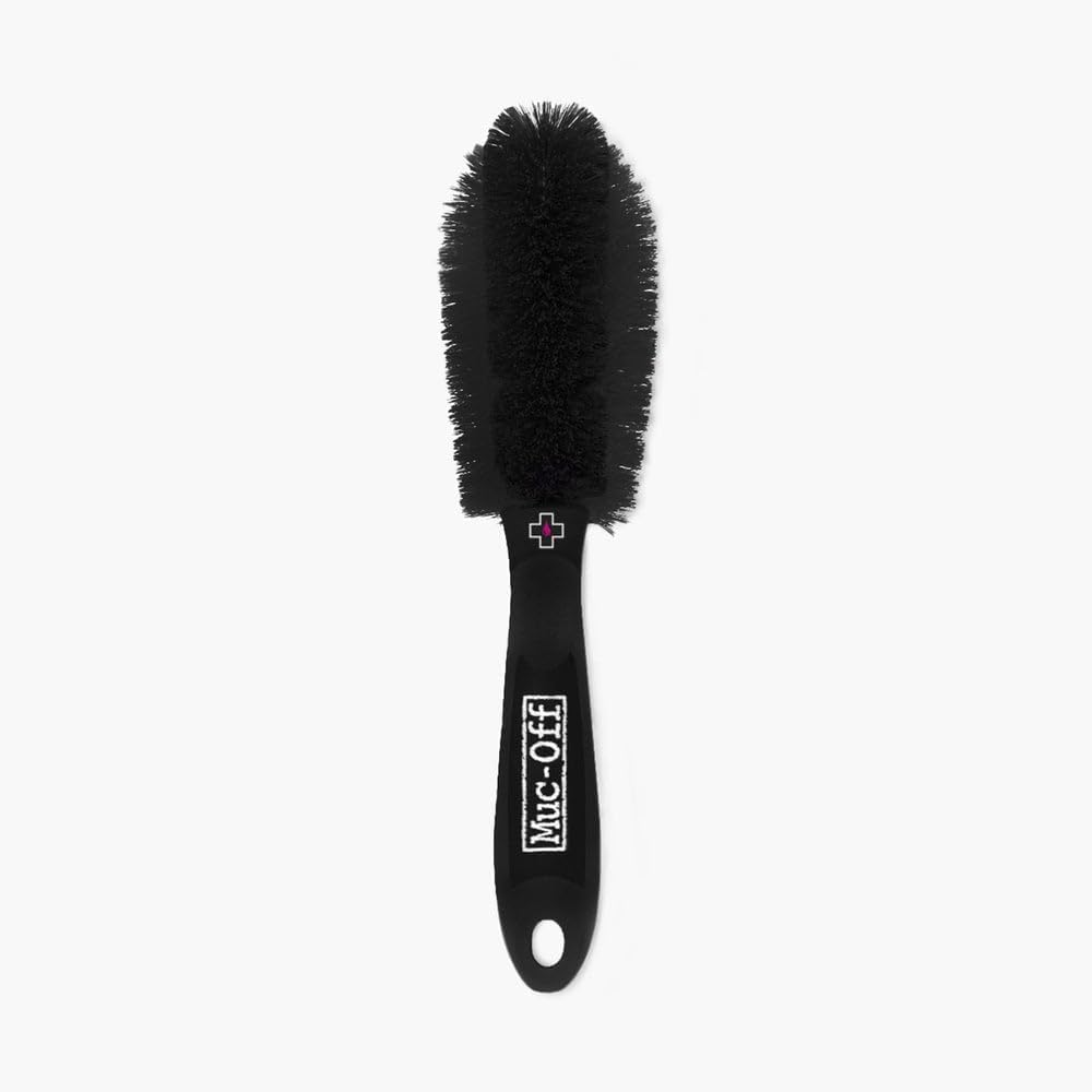Muc-Off Wheel and Component Brush - Curved Bike Cleaning Brush for Rims, Spokes,