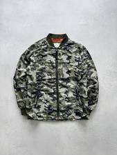 Molo Kids Army Style Bomber Jacket Nylon Size 140 Boys Girls Youth Streetwear