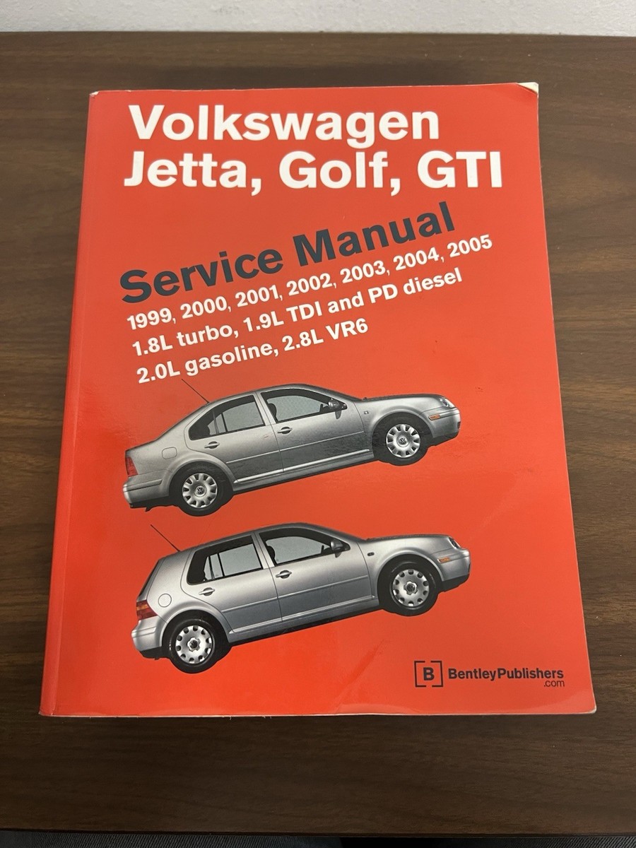 VW Jetta Golf GTI Bentley Printed Service Manual 2 Volume 99 to 05