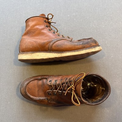 Red Wing Heritage 6'' LEATHER MOC Toe Boot 875 Size 10.5 Made In USA