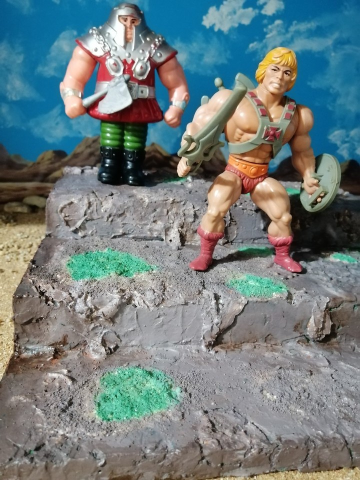 Diorama espositore per action figure Motu Transformers Dragon Ball