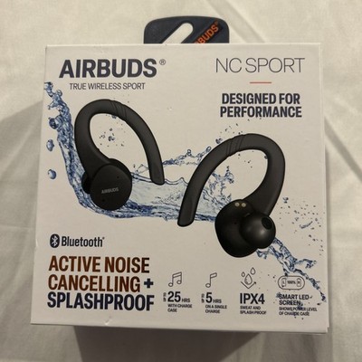 AIRBUDS NC Sport Active Noise Cancelling Splashproof Wireless Earbuds
