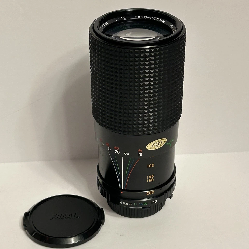Телеобъектив Focal MC с автоматическим зумом 80–200 мм f/4.0 крепление Minolta MD японский винтажный - Изображение 3 из 4
