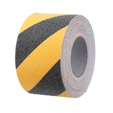 Non Slip Tape, (4 Inch x 66 Ft, Black Yellow) Grip Tape Safety Non Skid Roll