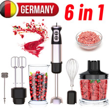 5-in-1 Stabmixer Handmixer Pürierstab Mixstab Küchenmixer Mixer Set Zubehör
