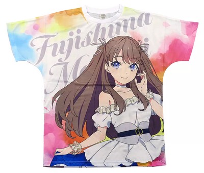 T-Shirt Fujishima Ji Full Graphic Renno Sora weiß Einheitsgröße Love Live! Mä...