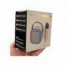 Portable Mini Karaoke Machine 4 Kids Bluetooth Speaker w/2 Wireless Microphones