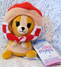 Disney Lady  the Tramp Mini Mix-its Lady 7" Plush Toy Removable Hat NWT