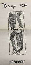7026 Vintage Leg Warmers Pattern to knit & crochet Reproduction)