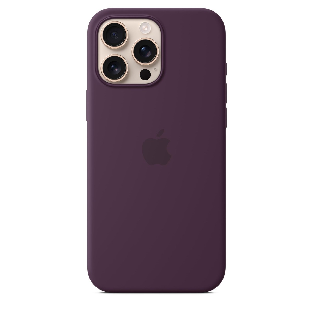 Genuine OEM Apple iPhone 16 Pro Max Silicone Case Plum