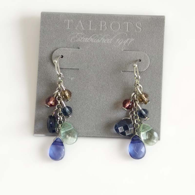 New Talbots Beads Cluster Drop Earrings Gift Chic Women Party Vacation Jewelry
