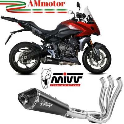 Auspuff komplett MIVV Triumph Tiger Sport 660 2022 Motorrad Delta Race Edelstahl schwarz
