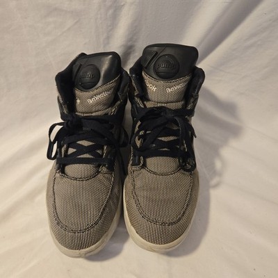 Reebok The Pump Omni Lite Hexalite Sneakers Mens 10.5 Gray Black Mid Top