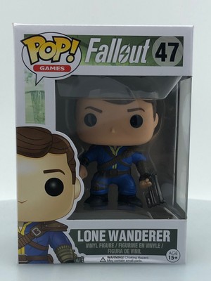 Funko POP! Games Fallout Lone Wanderer Male #47 Vinyl Figure DAMAGED BOX