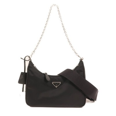 PRADA SHW Re-Edition 2005 Shoulder Bag 1BH204 R064 F0002 Nylon Black