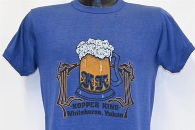 vintage 80s KOPPER KING WHITEHORSE YUKON NEIGHBORS PUB CANADA t-shirt MEDIUM M