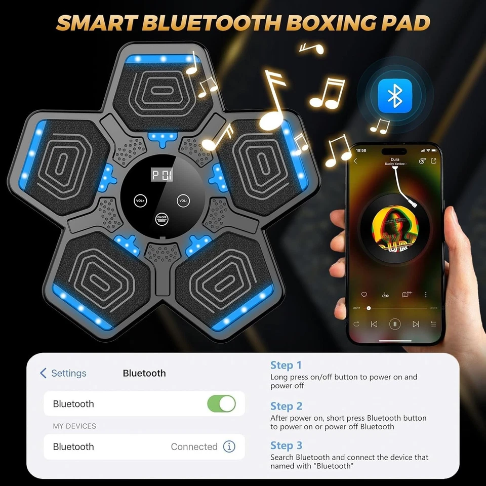 Máquina de entrenamiento de boxeo musical 2025 para adultos y niños con el juego completo. Foto 4 de 4
