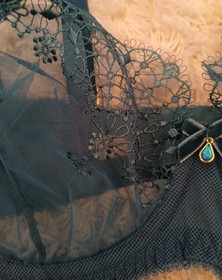 Dita Von Teese Fantastique Bra Green Size 36G D59032 Lace Underwire New 