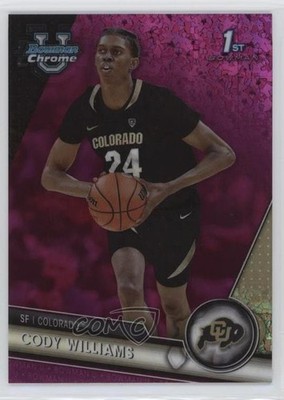 2023 Bowman U Chrome Fuchsia Mini-Diamond Refractor /150 Cody Williams #16 00gy