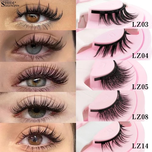 Reusable Magnetic Eyelashes with Applicator No Glue Needed Natural Lashes Kit US