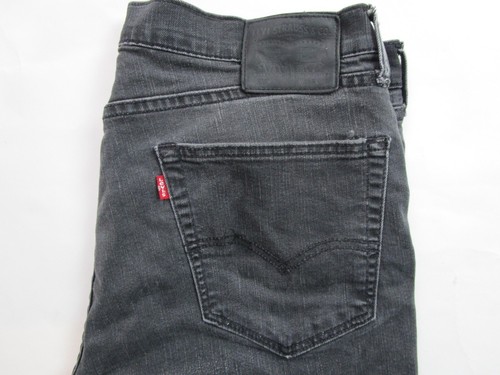Levis 505 Jeans Mens 36x30 Black Regular Fit Straight Leg Pockets Zip Fly Casual