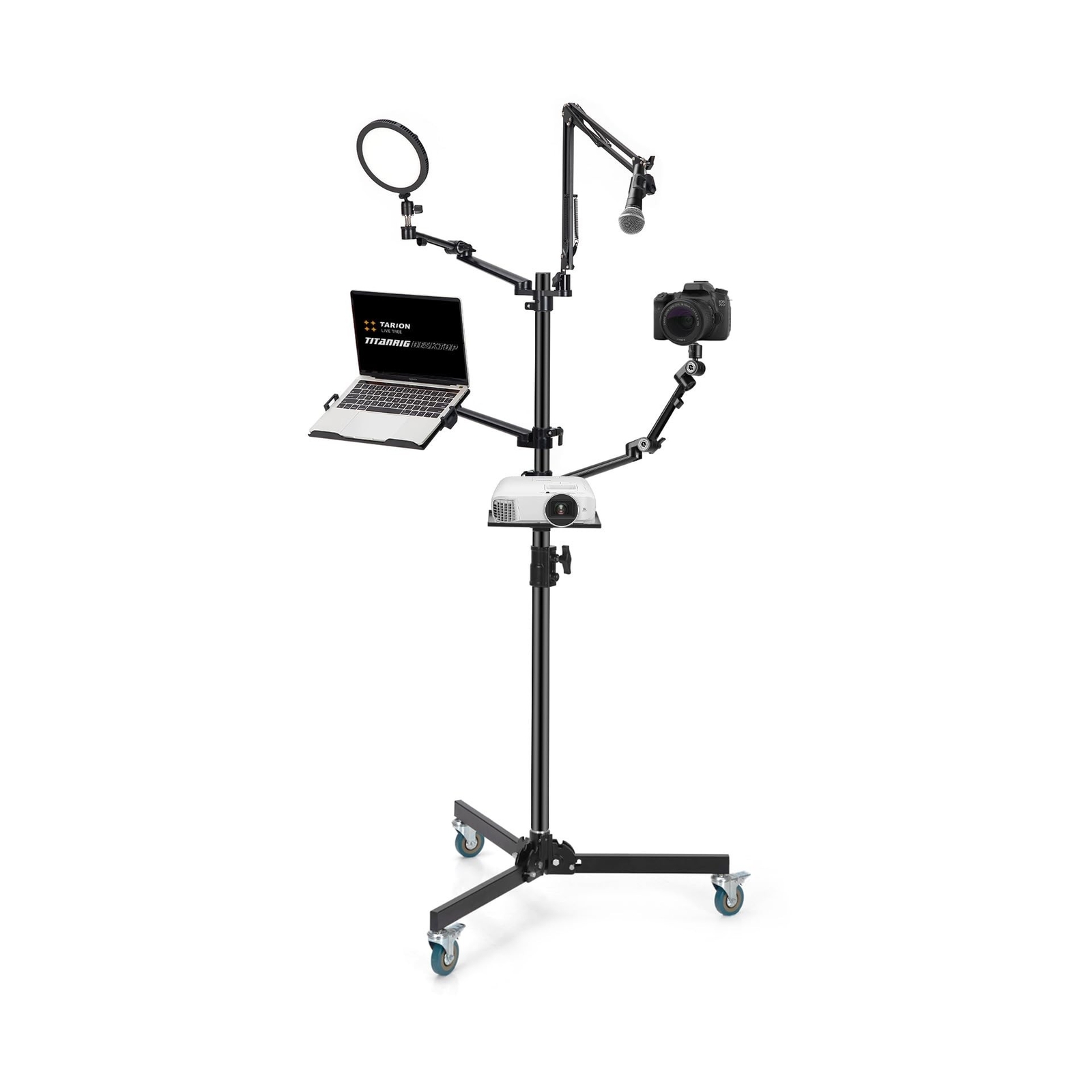 TARION Live Streaming Stand with Wheels - 61"/155cm 5-in-1 S