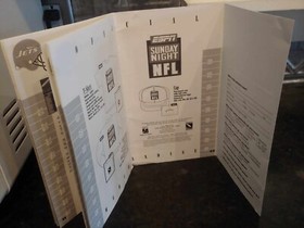 Vtg 1993 ESPN Sunday Night NFL Sega CD Game Instruction Manual Booklet **ONLY**