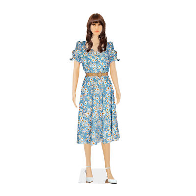 Adjustable Full Body Female Mannequin PP Realistic Shop Display Head Turns 69''