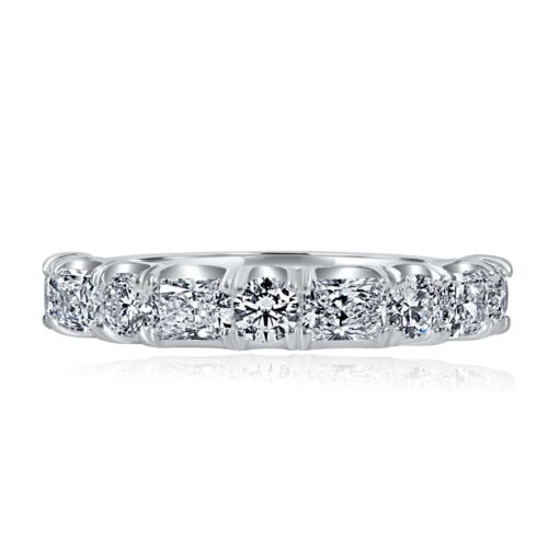 1,30 ct rond et radiant en laboratoire cultivé diamant alternatif or 14 carats - Photo 8 sur 12