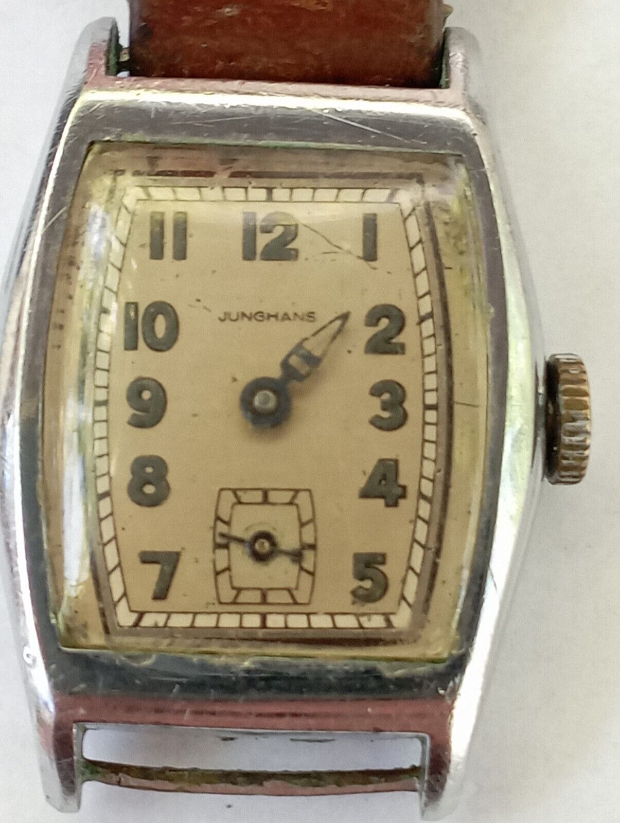VINTAGE Tank WWII Germany Art Deco watch cal 680.70 Junghans 80 from 1931 millit