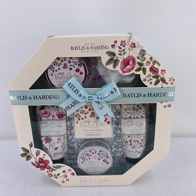 Baylis & Harding Royale Garden Limited Ed 6 Pc  Set Rose, Poppy & Vanilla New