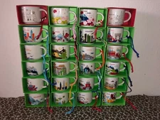 Starbucks Ornament (small) mugs, "You Are Here" collection, 2oz - Discontinued!!