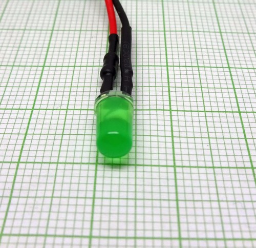 5 X Grün LED mit Kabel (24V, grün, 5mm,fertig verkabelt) VERSAND FREI! E892- - Bild 3 von 5