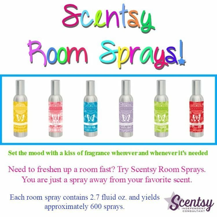 SCENTSY ROOM SPRAY current Retired WINTER fragrance air freshener non aerosol