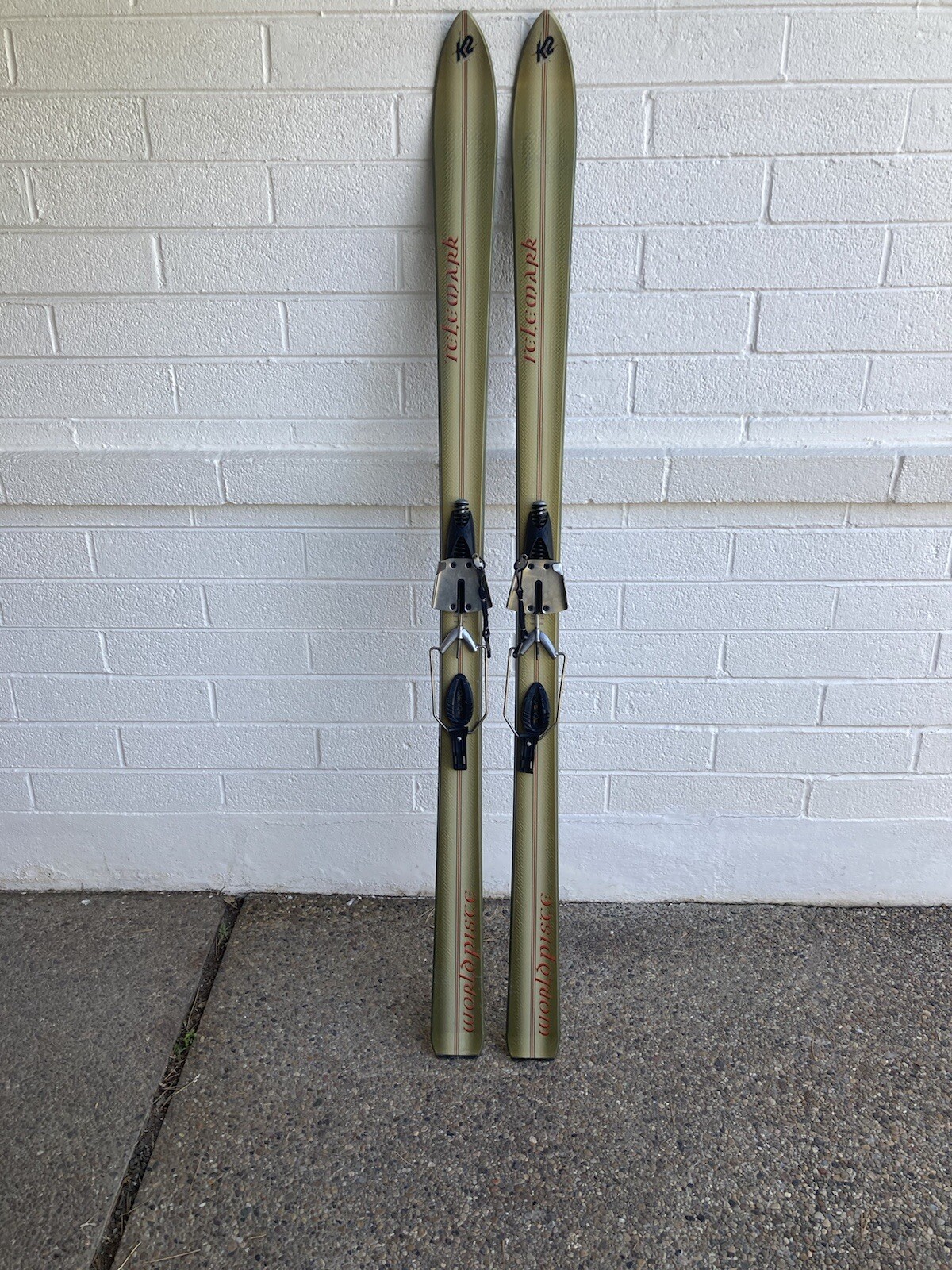 K2 World Piste Telemark Skis 175 cm + Pit Bull Bindings W/ Safety