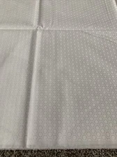 New Moda MUSLIN MATES #9970 White Hexagon honeycomb 1/2 Yard Cuts