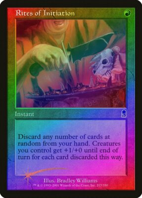 Rites of Initiation FOIL Odyssey PLD Red Common MAGIC GATHERING CARD