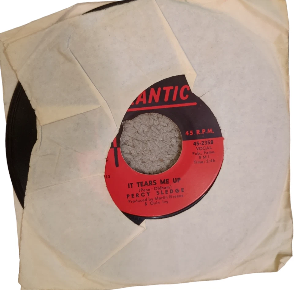 Lot of 7 Northern Soul 45 RPM Records Percy Sledge Stevie Wonder Atlantic Tamla - Image 3 of 4