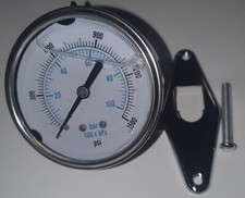 Water Pressure Gauge 1657-2810 SB2474G1 1500PSI White