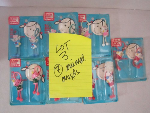 7 NEW Vtg 1980's Little Miss Goody Ponytailers Ponytail Holder Animal Angels - Picture 7 of 7