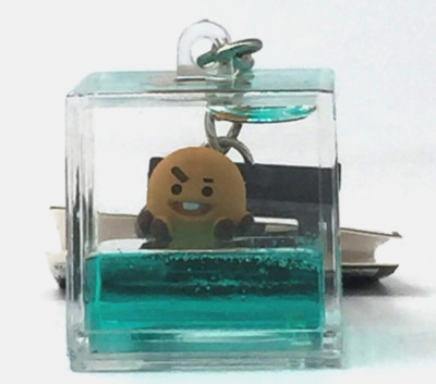 BT21 Shooky Officially Licensed Tsunameez Backpack Keychain Clip On Acrylic