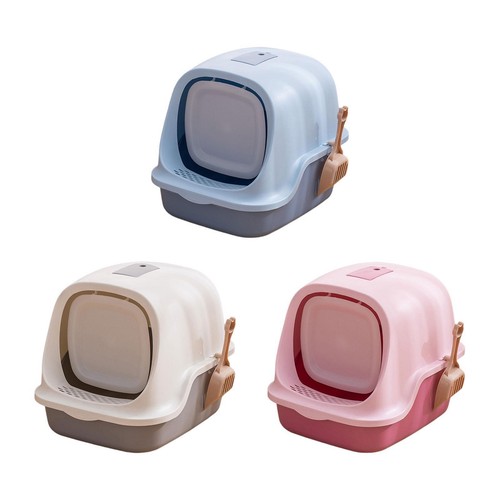 Enclosed Cat Litter Box Litter Pan Splashproof for Indoor Cats Cat Litter Tray eBay