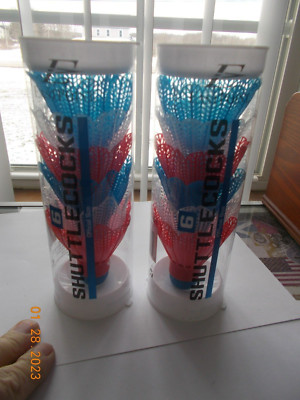 12 New Eastpoint Shuttlecocks, Official Size, 4 Red, 4 White, & 4 Blue